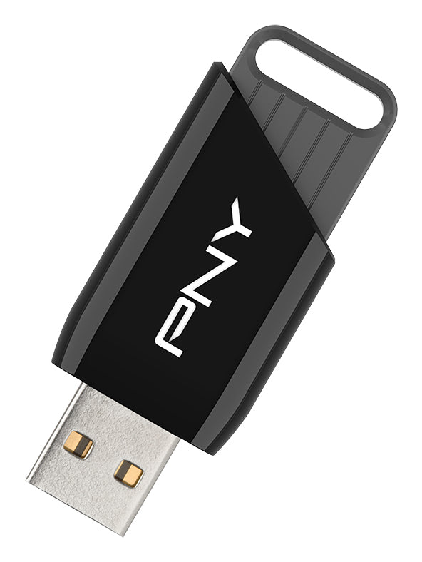 PNY Attaché X – 32 GB, USB Typ-A, USB 3.2 Gen 1, 130 MB/s, schwarz