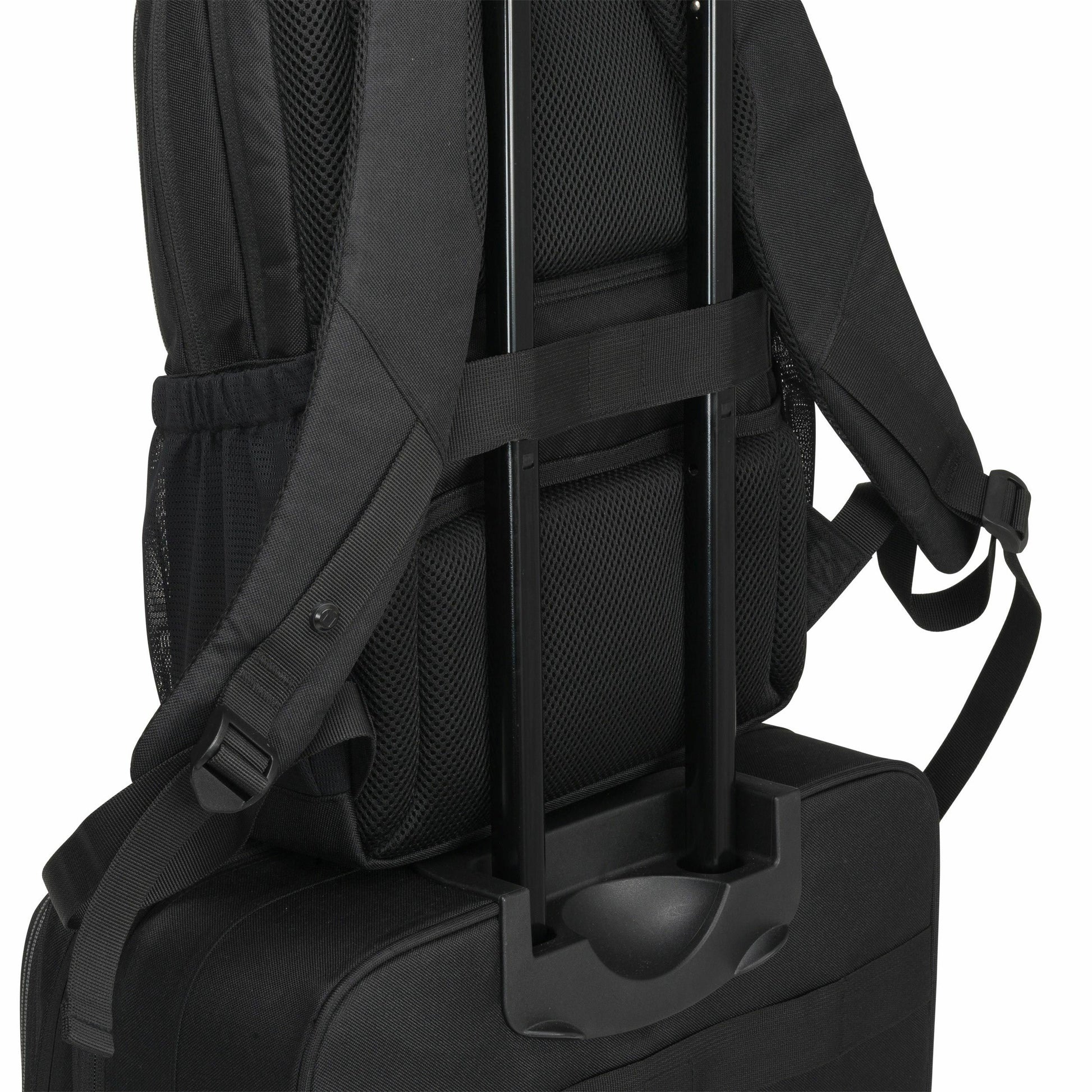 DICOTA Notebook-Rucksack für Notebooks bis 15,6" – Abschliessbar, aus recycelten Materialien – Schwarz