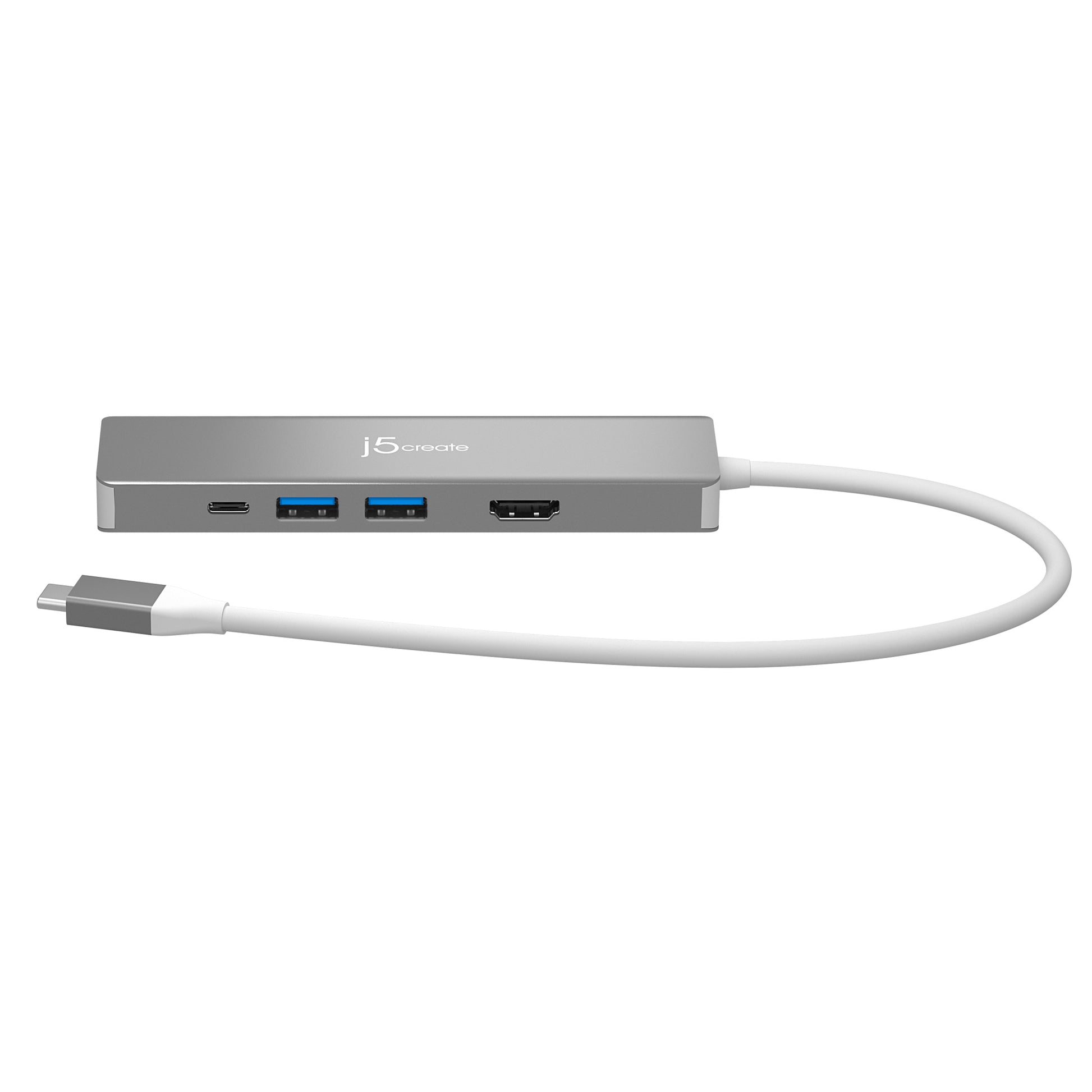 j5create JCD390-N Multiport-Adapter – USB-C, HDMI, 2× USB-A, 2× USB-C, 100 W PD, für Windows/Mac