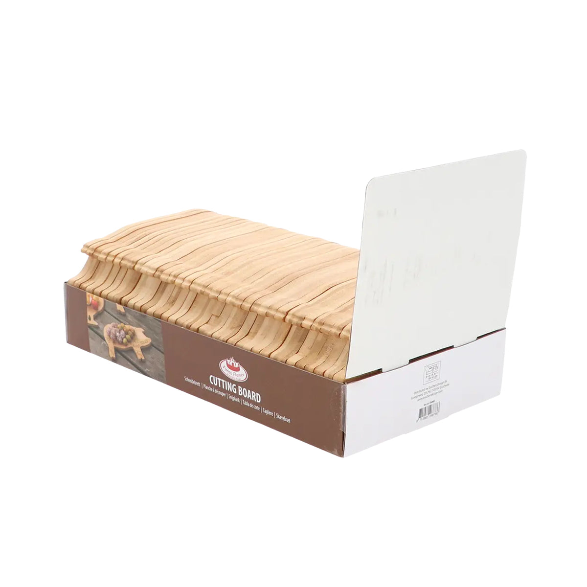 Esschert Design Schneidebrett 19 × 10,7 × 1,1 cm, Bambus, Braun