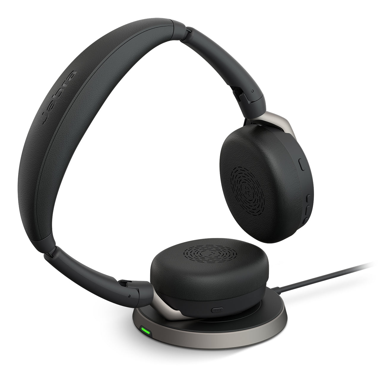 Jabra Evolve2 65 Flex Office-Headset – On-Ear, Kabel + BT, ANC, MS Teams zertifiziert, Schwarz