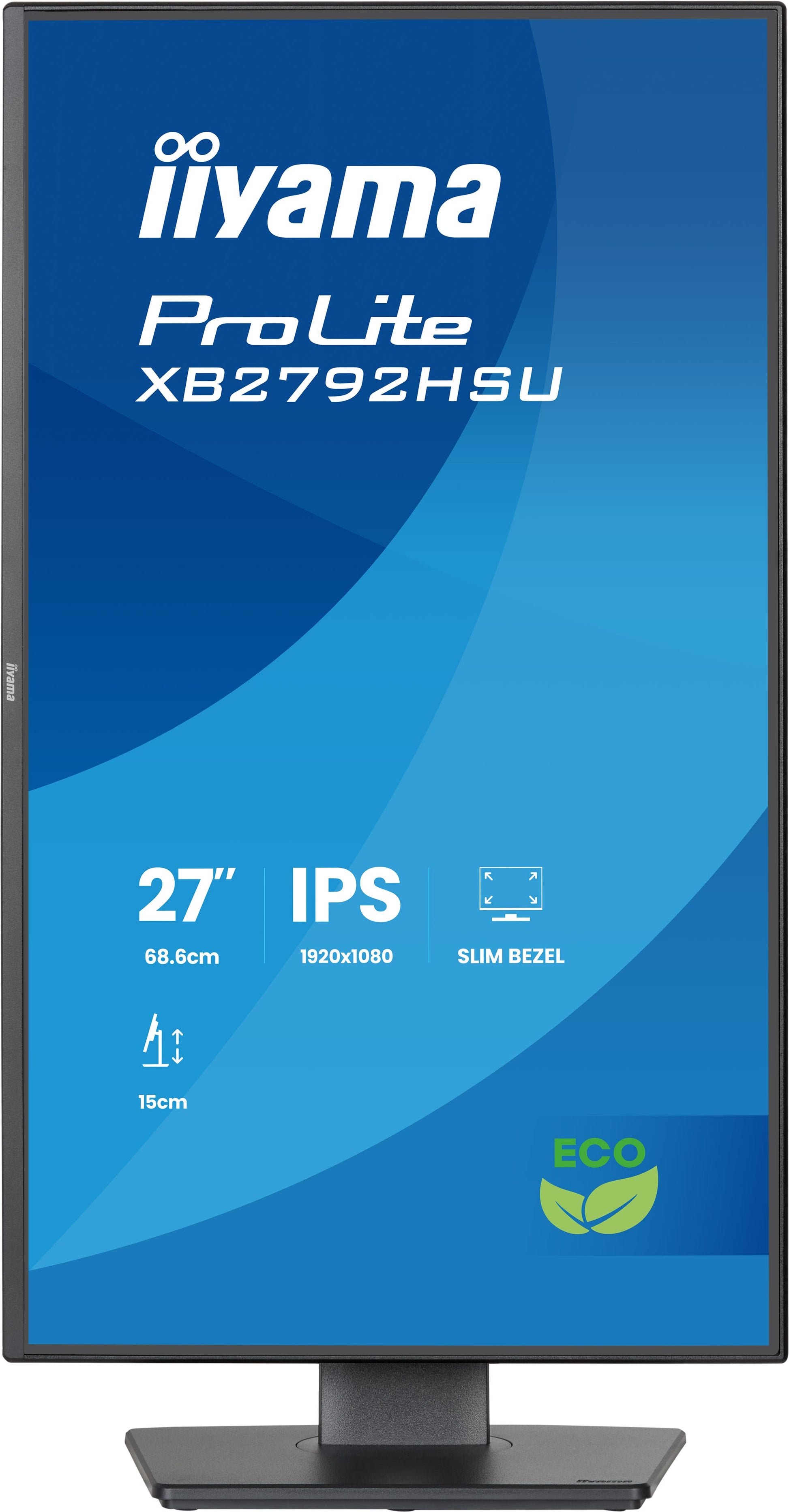iiyama ProLite XB2792HSU-B1 – Monitor, 27", 1920 × 1080 (Full HD), IPS, 120 Hz, 300 cd/m²