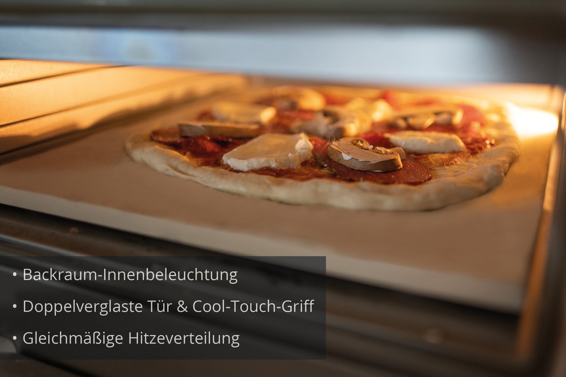 Unold Pizzaofen Alfredo 68806 – 1 Pizza, Ø 30 cm, 1700 W – Edelstahl