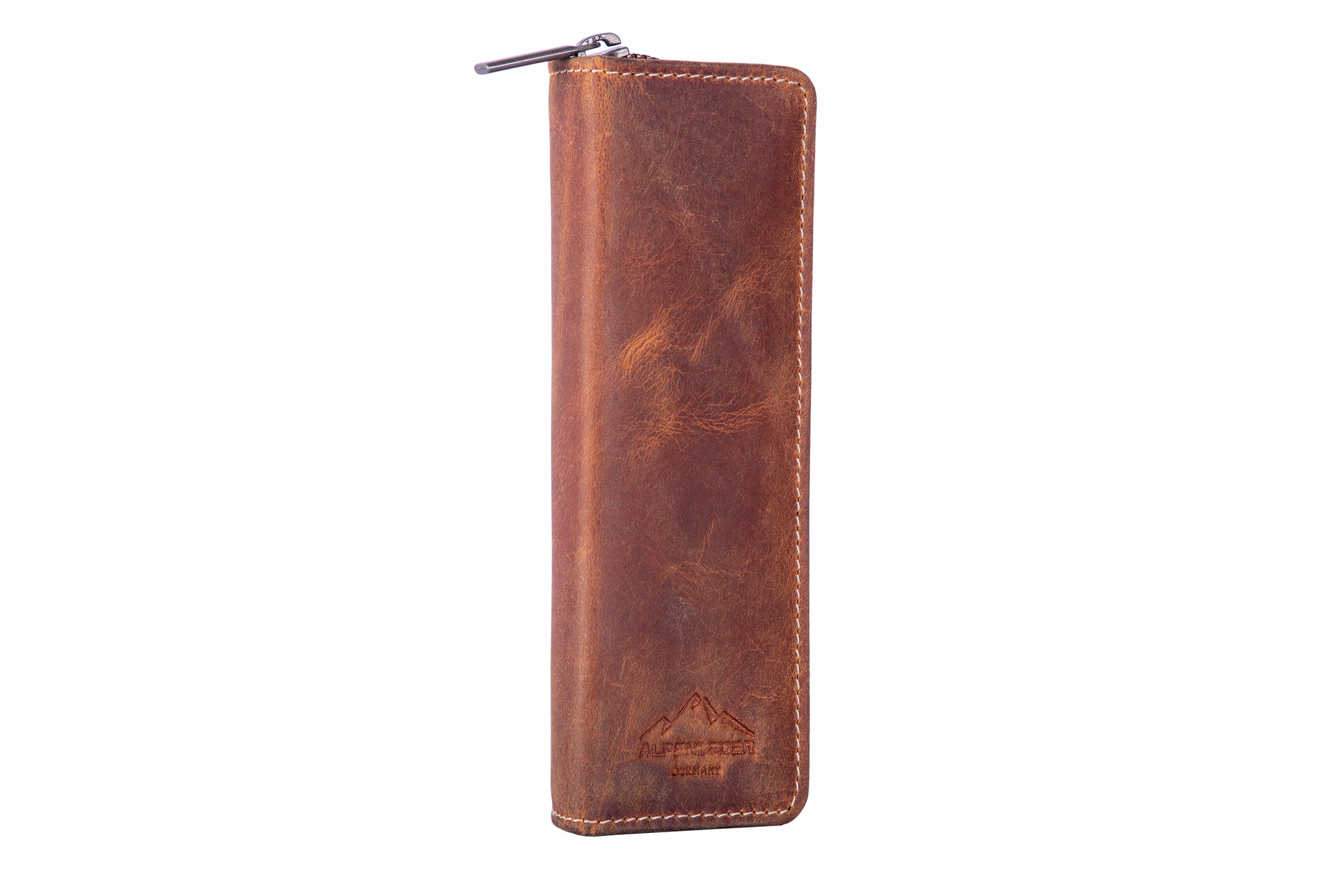 Alpenleder Etui Schlamperetui, leer – wild camel – Leder