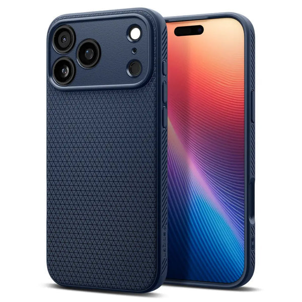 Spigen Liquid Air – Backcover – für Apple iPhone 17 Pro Max, TPU, Navy Blue