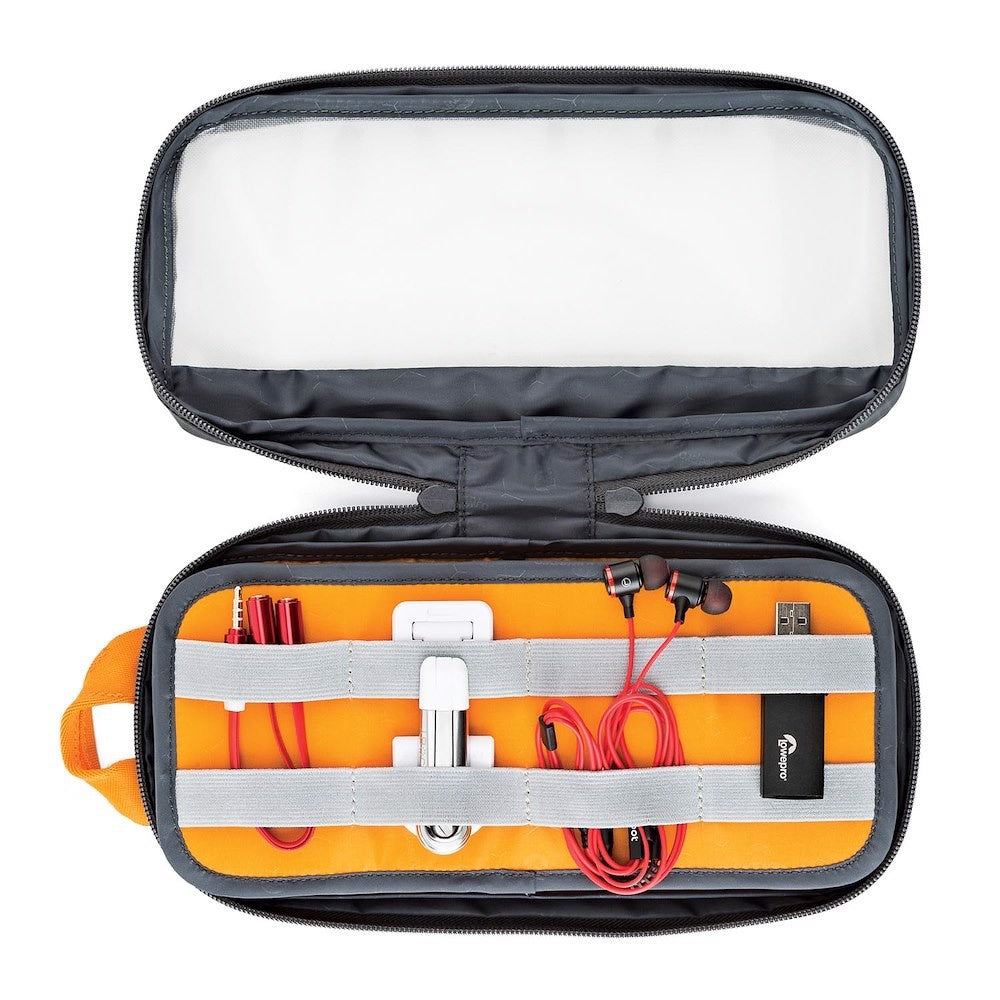 Lowepro GearUp Pouch Medium Zubehörtasche – Nylon, Ripstop, Polyester – Grau