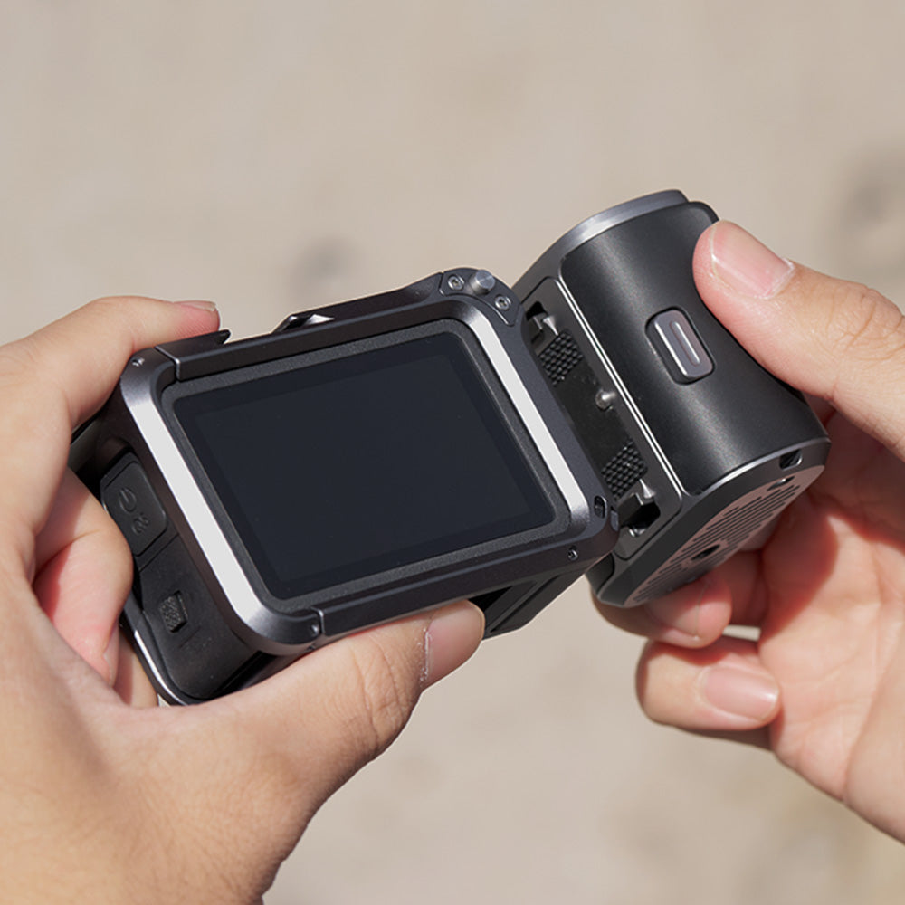 PGYTECH StreetPro Grip Kit – Aluminium, Grau – für Osmo Action 6 – 231 g