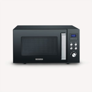 Severin Grill-Mikrowelle MW7763 – 25 l, Grill, 900 W – Schwarz/Edelstahl