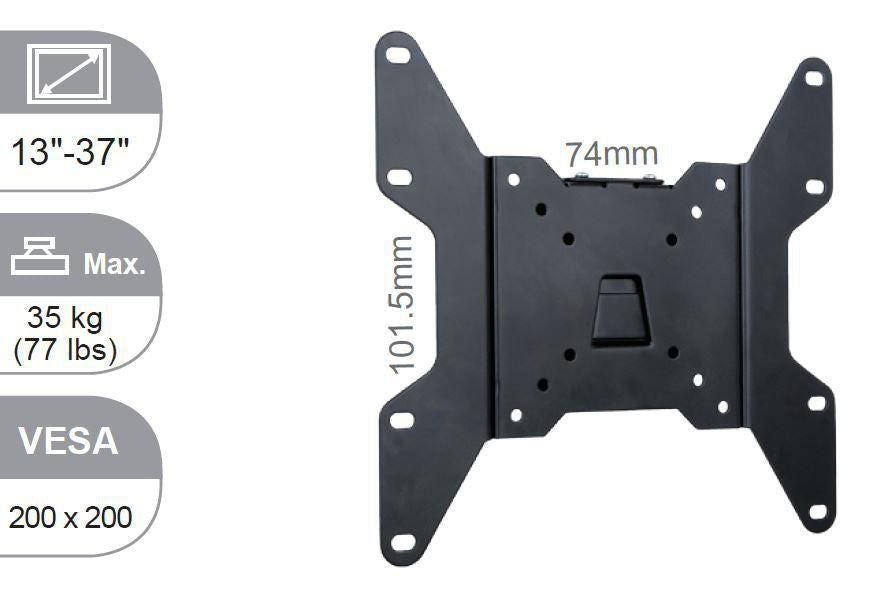 Vivolink Wandhalterung – 13–37" – VESA 50×50–200×200 – bis 35 kg, Höhenverstellbar, für Computermonitore – VLM