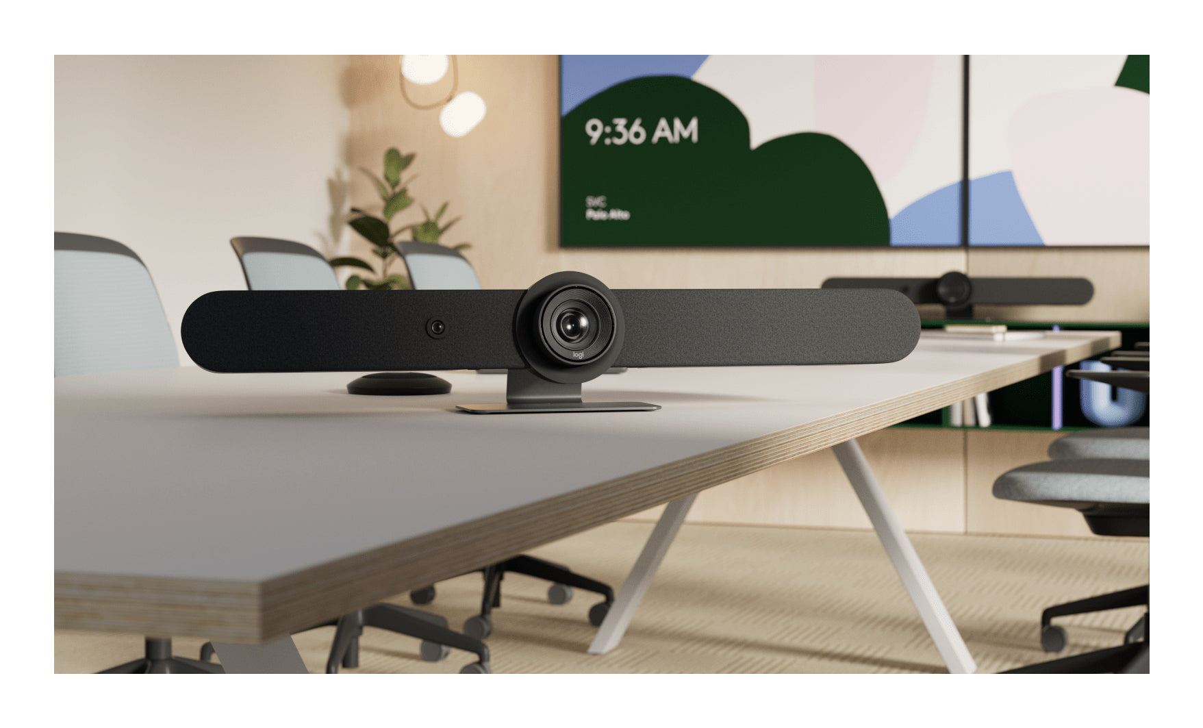 Logitech Rally Bar Videobar – 4K Ultra HD, 5× Zoom, 30 fps – Graphit