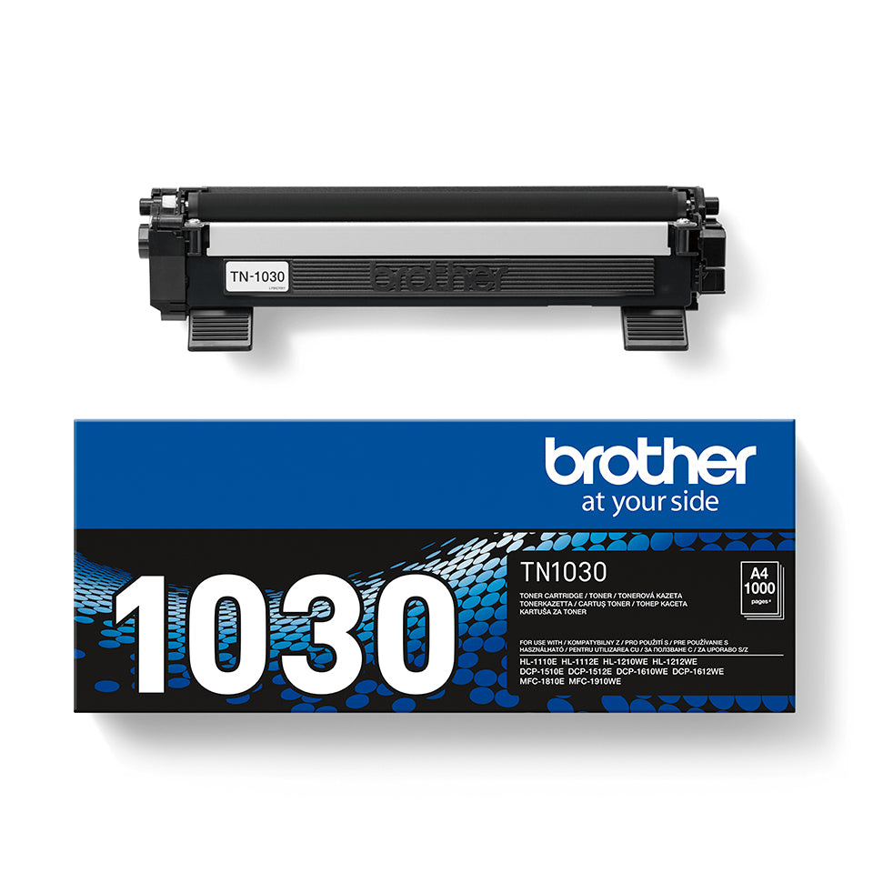 Brother TN-1030 Schwarz Toner – Original – 1'000 Seiten – für Brother DCP-1510E/DCP-1512E/DCP-7030 u. a.