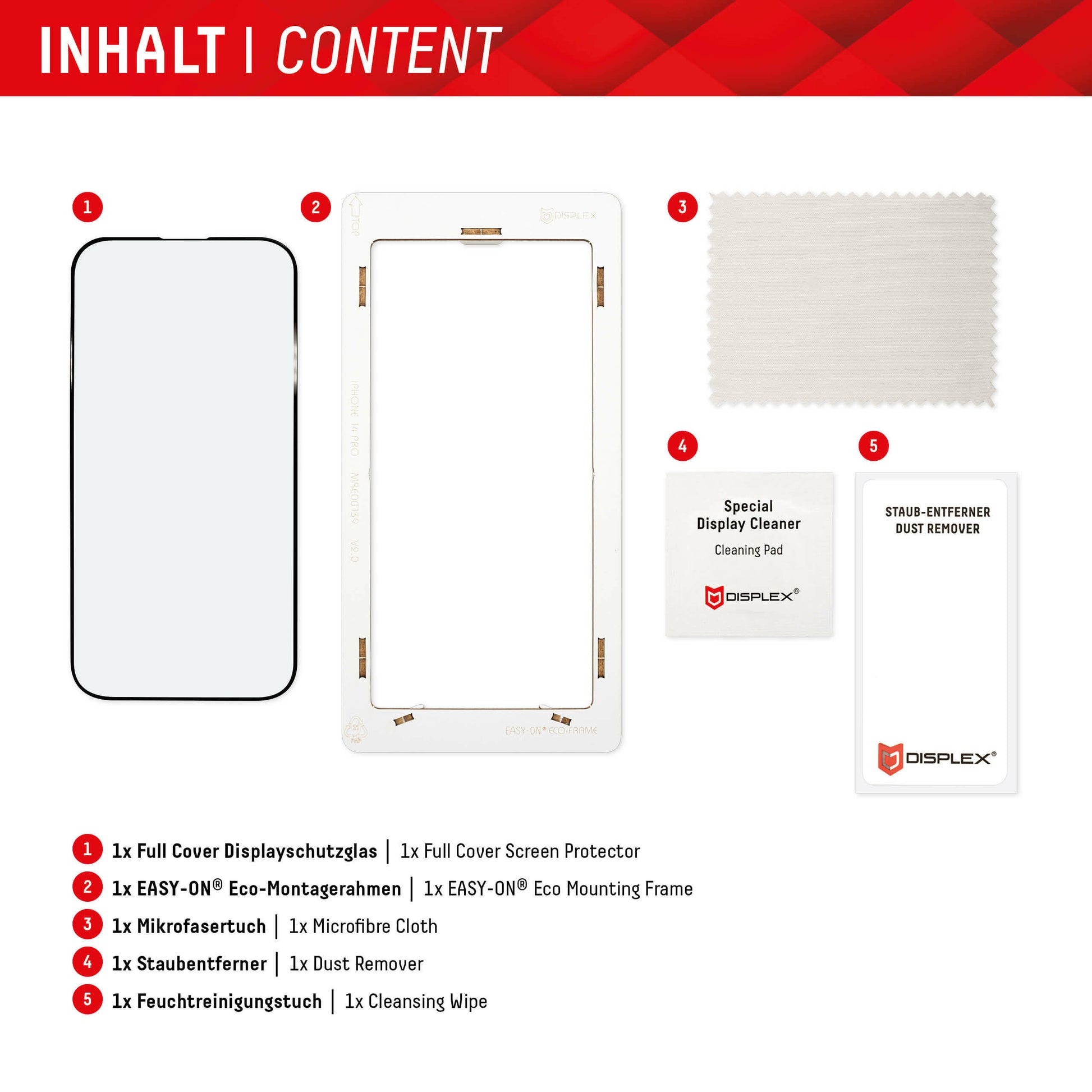 E.V.I. Displayschutzfolie – für Samsung Galaxy A54 5G, kratzresistent, anti-Fingerprint, Folie, 10H, transparent