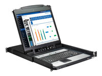 Eaton 16-Port KVM mit 19" LCD-Konsole – KVM-Switch
