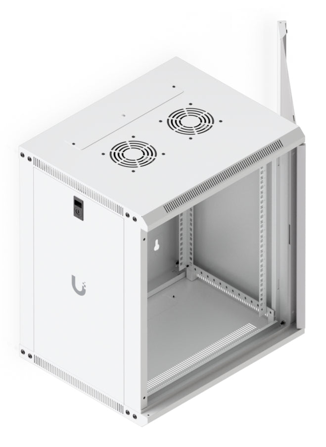 Ubiquiti UACC-Rack-12U-Wand-450-G – 19" Wandverteiler 12U, abschliessbar, 550 × 450 × 635 mm, weiss, Stahl
