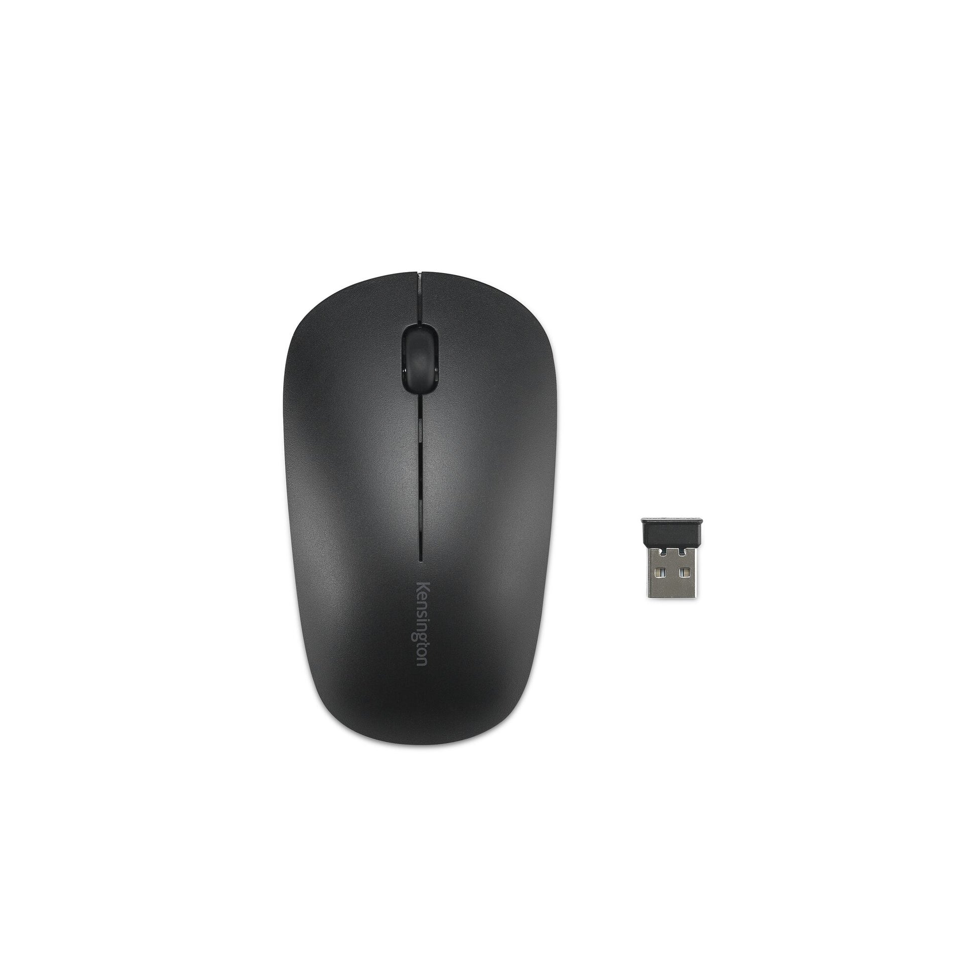 Kensington KM150 EQ – Tastatur-Maus-Set – 2,4 GHz USB-A (Nano-Empfänger) – QWERTZ (CH) – Schwarz