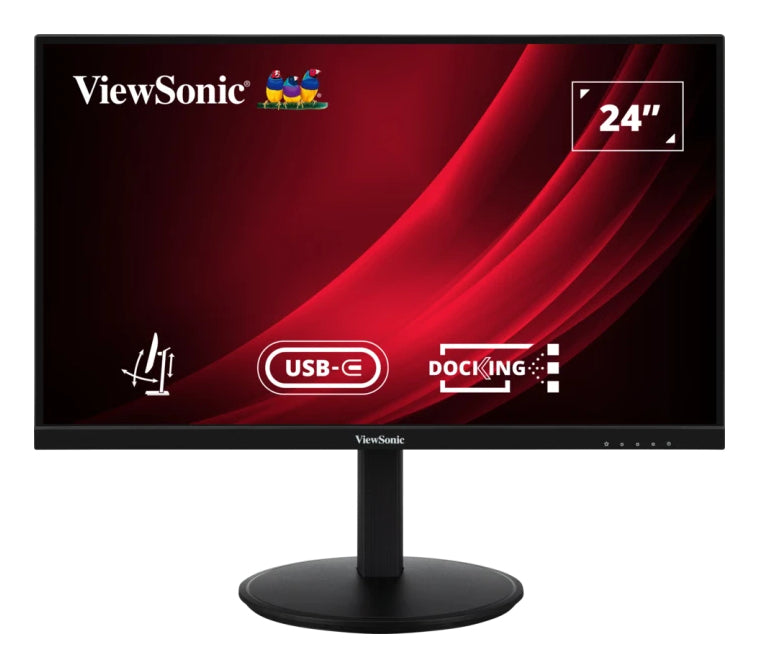Viewsonic VG2409U-2 – Monitor, 24", 1920 × 1080 (Full HD), USB-C, DisplayPort Out, RJ45