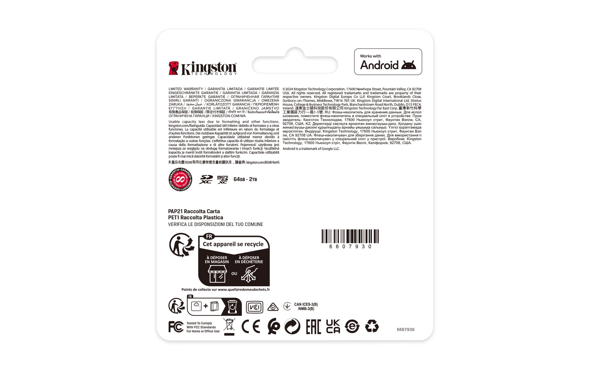 Kingston Technology Kingston Canvas Select microSDXC 256 GB – UHS-I, Klasse 10, U1, V30, A1, 150 MB/s Lesen, ohne Adapter