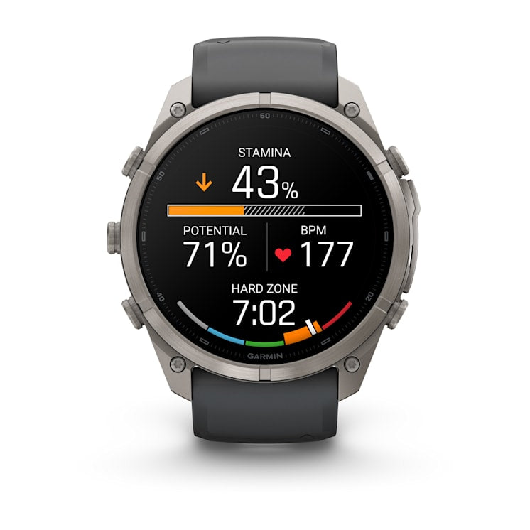 Garmin fēnix 9 Pro 47 mm GPS – Titan Grau, Silikon, Graphit, 100 m, für Android, iOS
