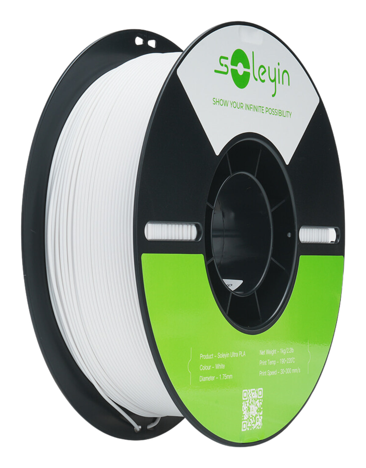 Creality 3D-Drucker-Filament Soleyin Ultra Hyper PLA 1,75 mm Weiss, 1 kg