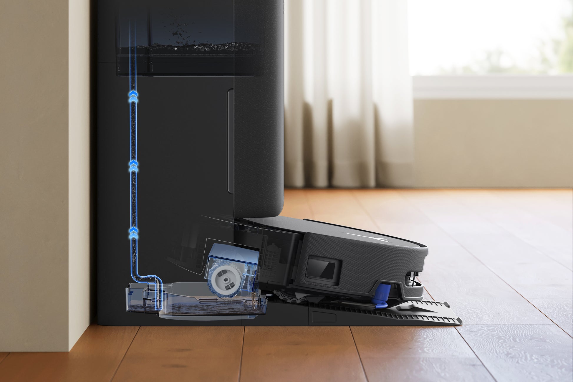 Ecovacs Saugroboter DEEBOT T90 PRO OMNI, mit Absaugstation, mit Wischfunktion – 30000 Pa, 350 min, Höhe 98 mm