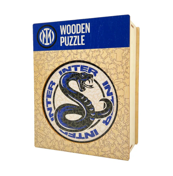 Iconic Puzzles Puzzle FC Inter Mailand – Logo mit Schlange – 270 Teile – 37,5 × 37,5 cm – ab 10 J. – Holz