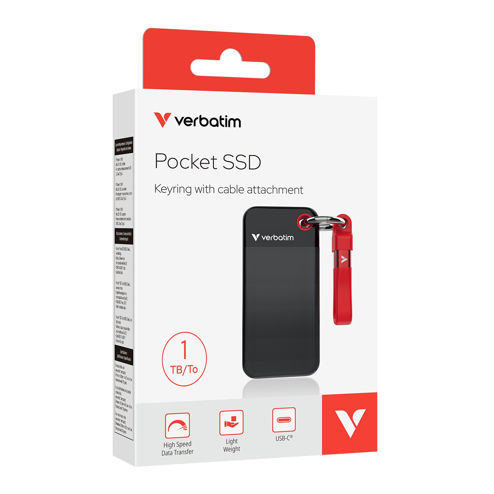 Verbatim Pocket USB 3.2 Gen2 1 TB