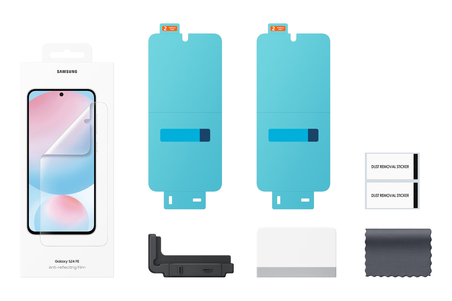 Samsung Displayschutz, matte Folie – für Galaxy S24 FE – 2er-Pack