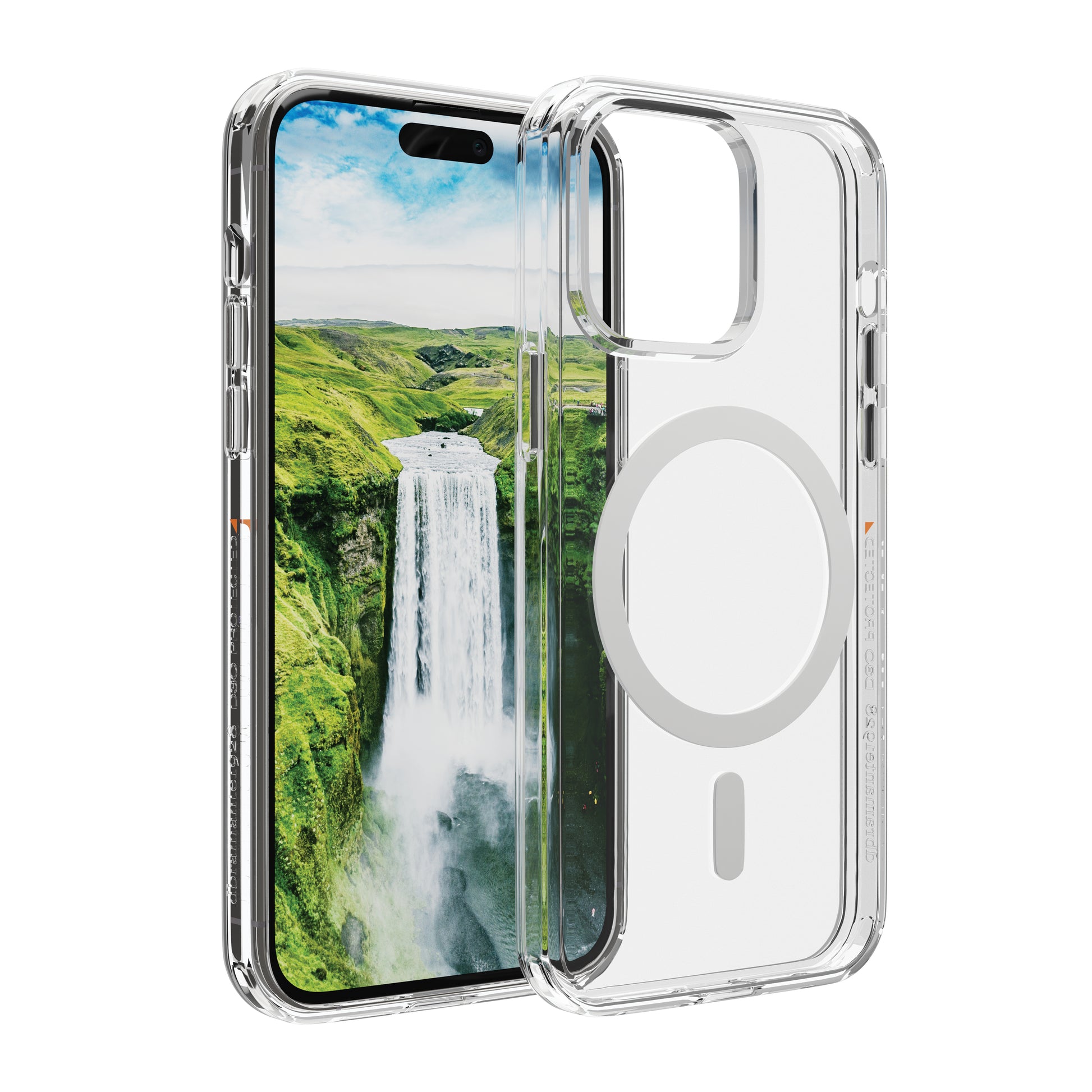 dbramante1928 Iceland Backcover – für Apple iPhone 15 Pro, MagSafe, D3O, Transparent
