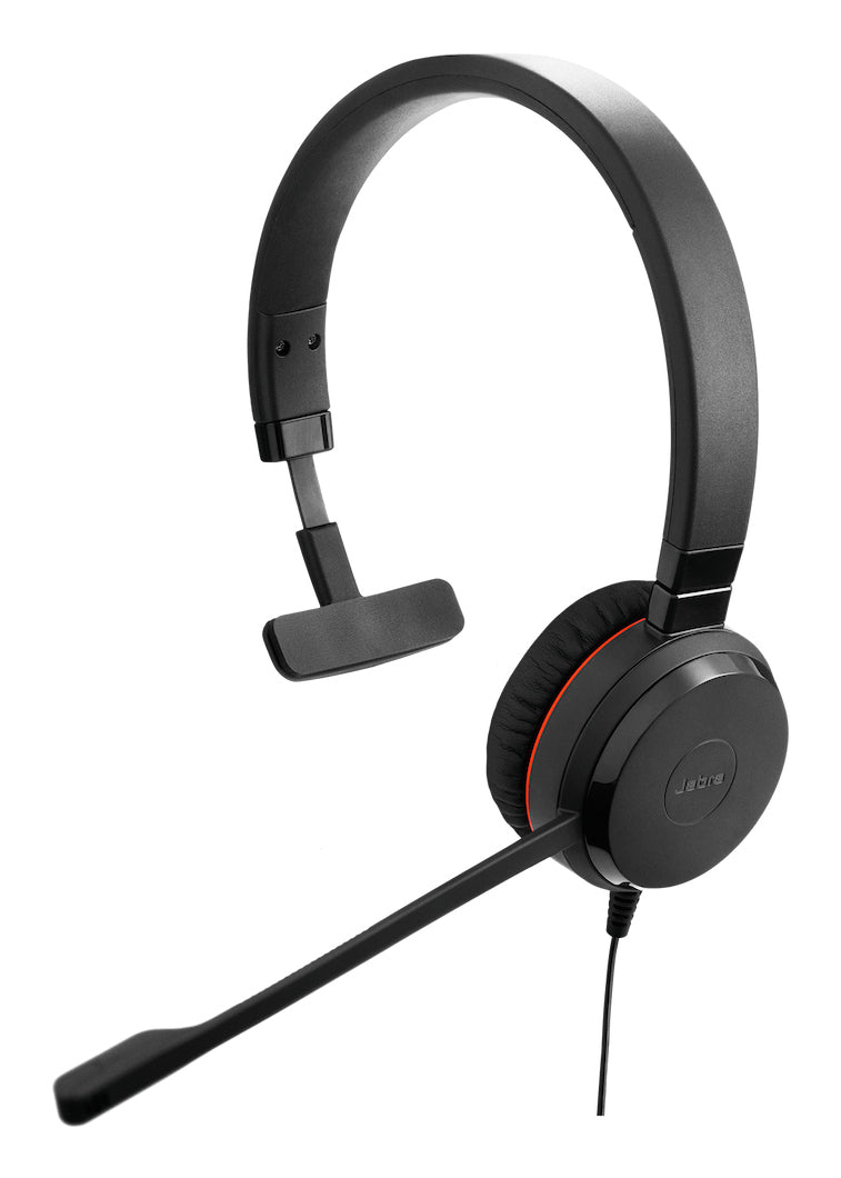 Jabra Evolve 30 II Office-Headset – On-Ear, Stereo, Kabelgebunden, USB-A/USB-C, MS Teams zertifiziert, Schwarz