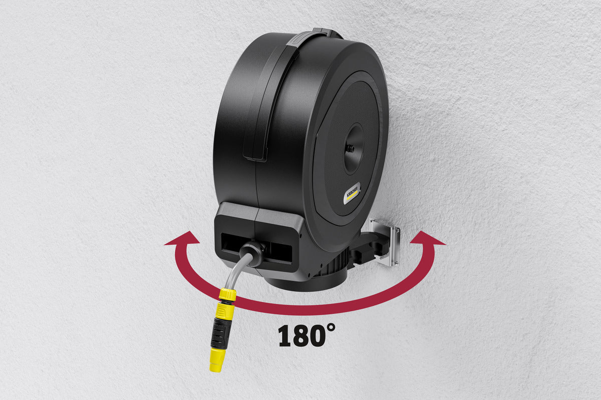 Kärcher Schlauchbox 15 m – Metall – Schwarz