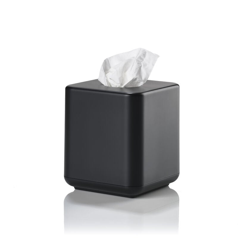Zone Denmark Kosmetiktuchbox Ume – freistehend, Kunststoff (ABS), 13×13×15,1 cm, schwarz