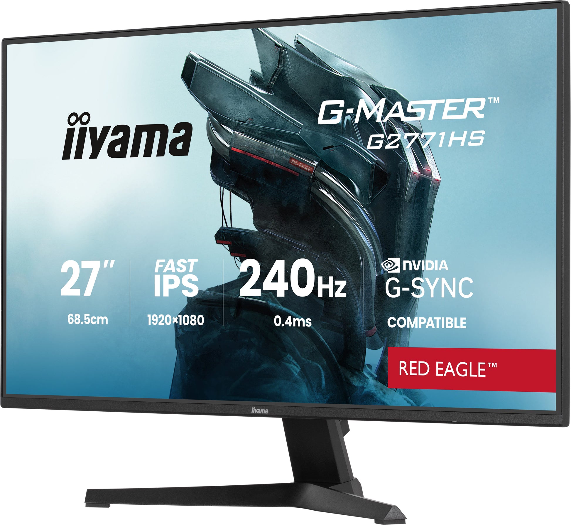iiyama G2771HS-B1 – Monitor, 27", 1920 × 1080 (Full HD), IPS, 350 cd/m²