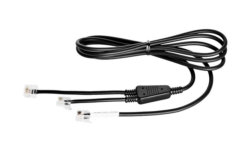 freeVoice 14201-10-FRV Adapterkabel RJ zu RJ – Stecker zu Stecker, rund, schwarz
