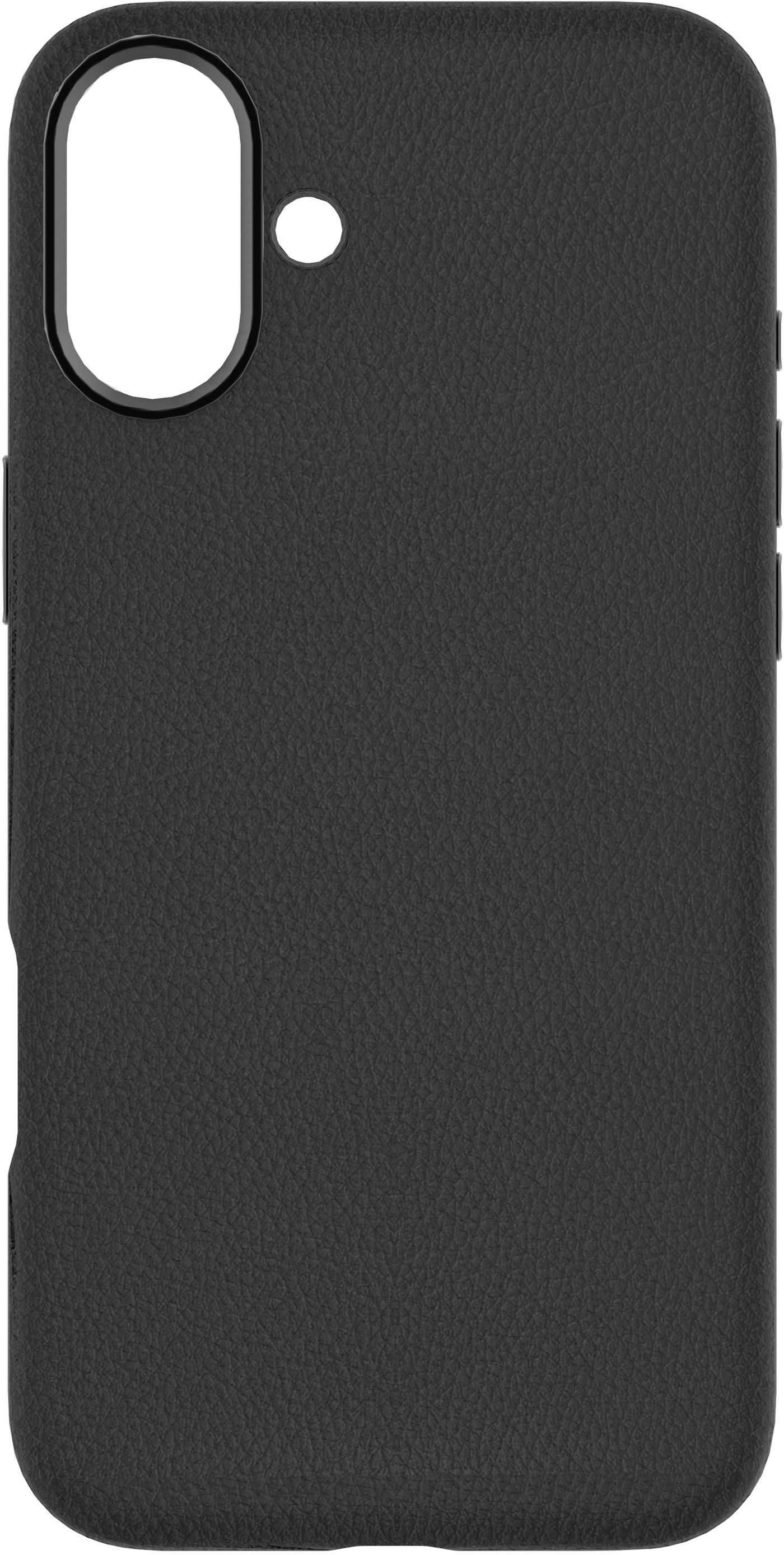 eSTUFF INFINITE VENICE Backcover – für Apple iPhone 16, MagSafe, Leder, Schwarz