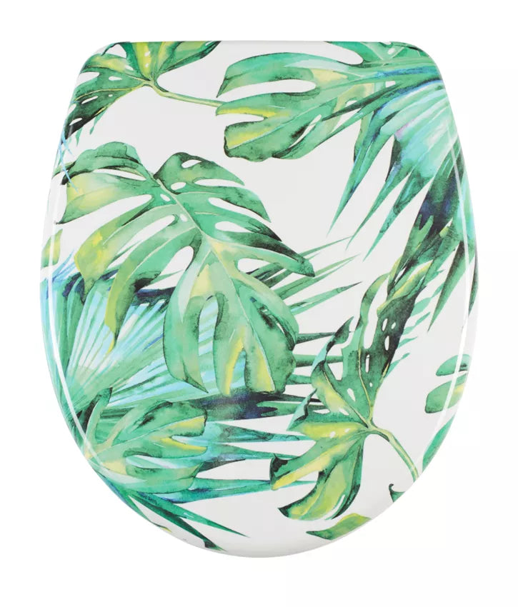 Diaqua WC-Sitz – Duroplast, Metall, Grün, Weiss, 38 × 46 cm