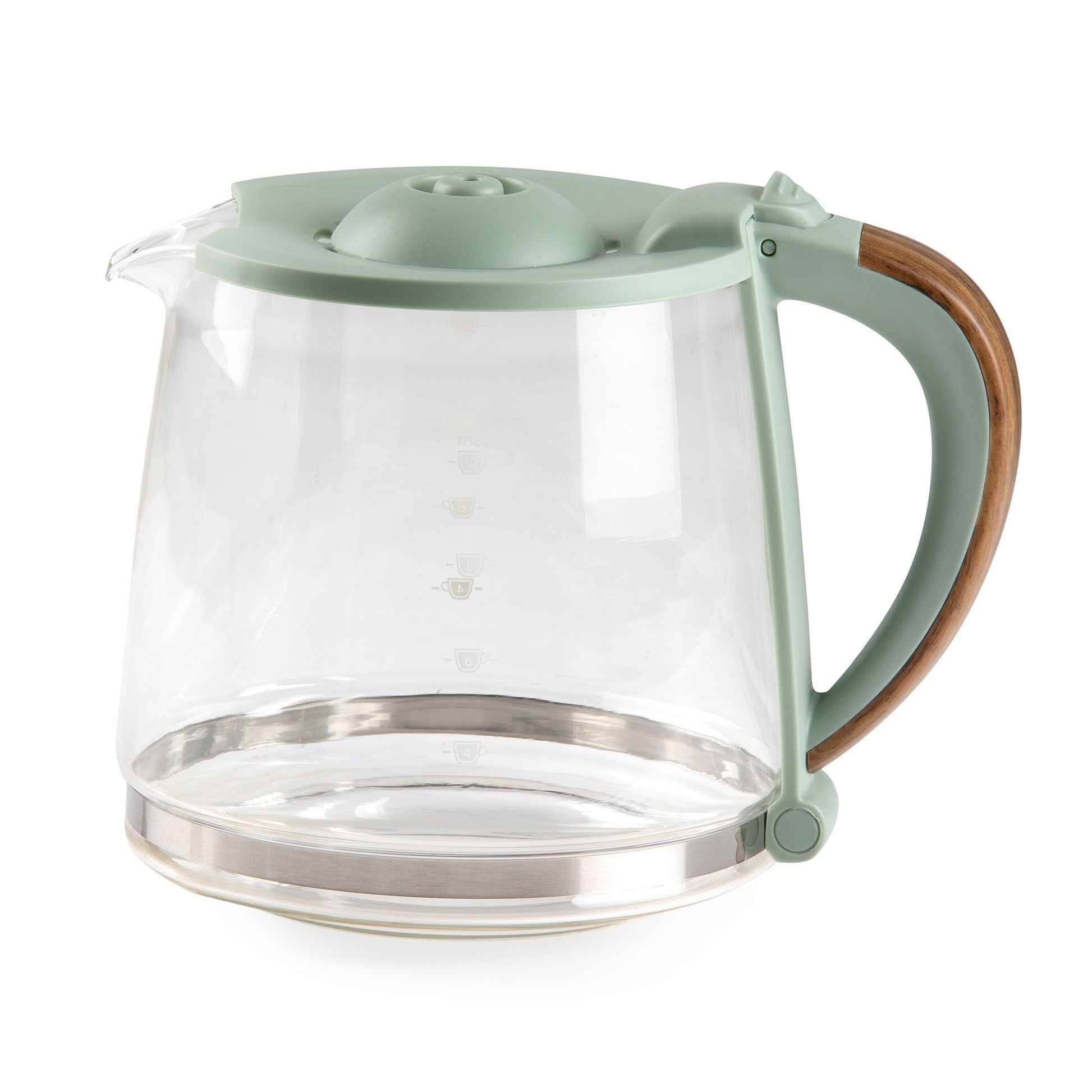 Domo DO755K Filterkaffeemaschine – 10 Tassen, 1,3 l, Karaffe, Grün