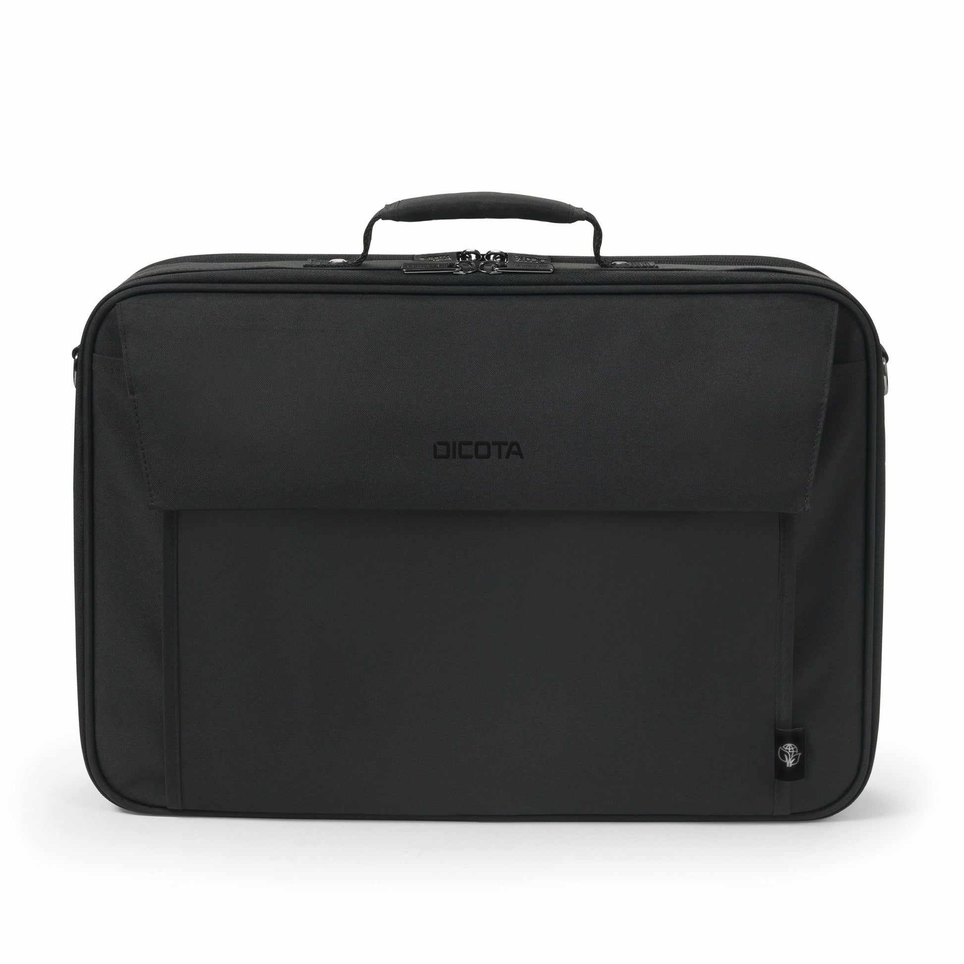 DICOTA Notebook-Tasche bis 17,3" – Trolley-Band, abnehmbarer Schultergurt – Schwarz