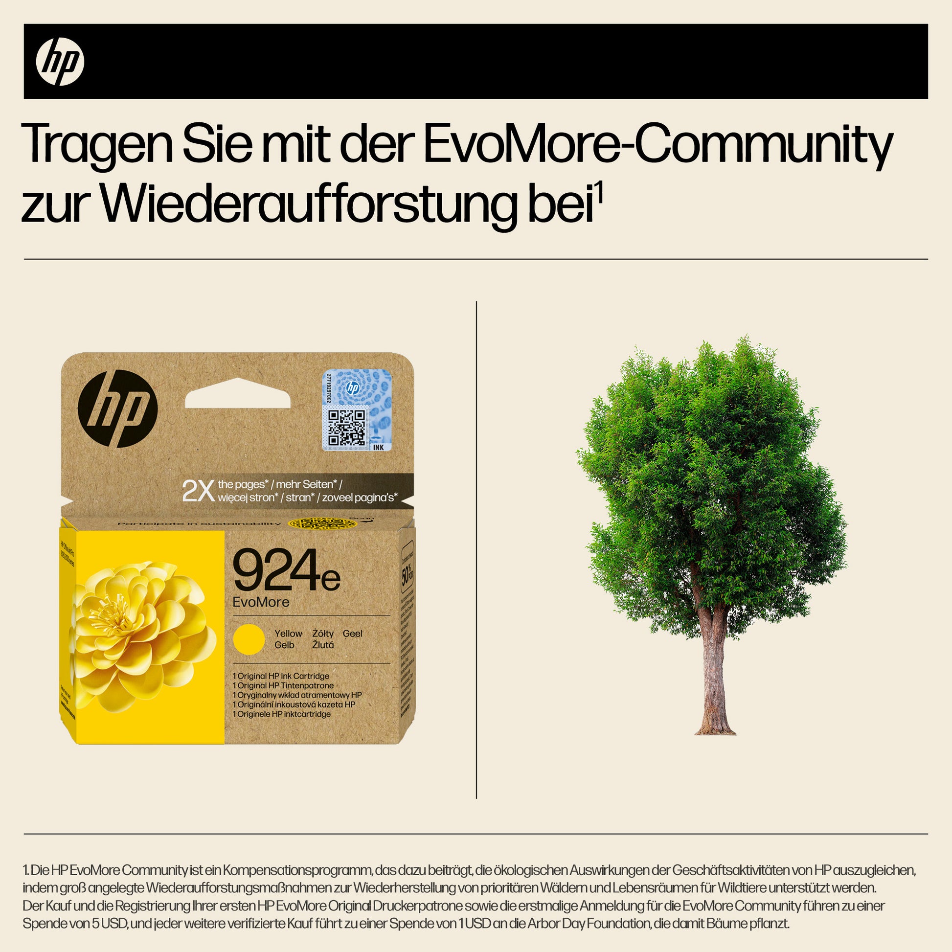 HP 924eXL Gelb Tintenpatrone (Original) – 800 Seiten – für HP OfficeJet Pro 8120/8130 – 4K0U9NE