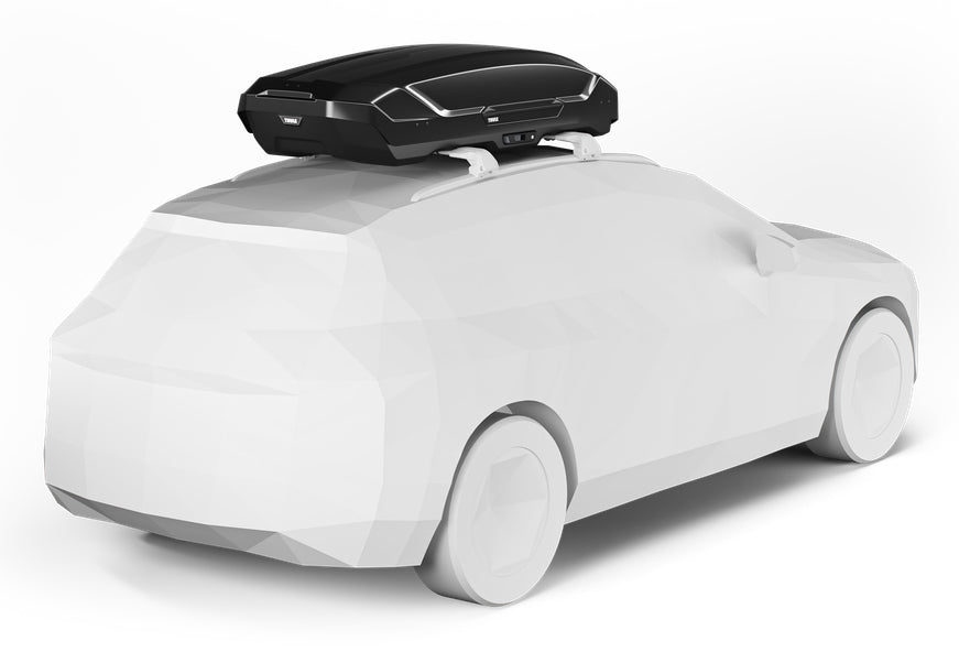 Thule Dachbox Motion 3 L – 450 l, bis 75 kg – 870×420×1940 mm – schwarz glänzend