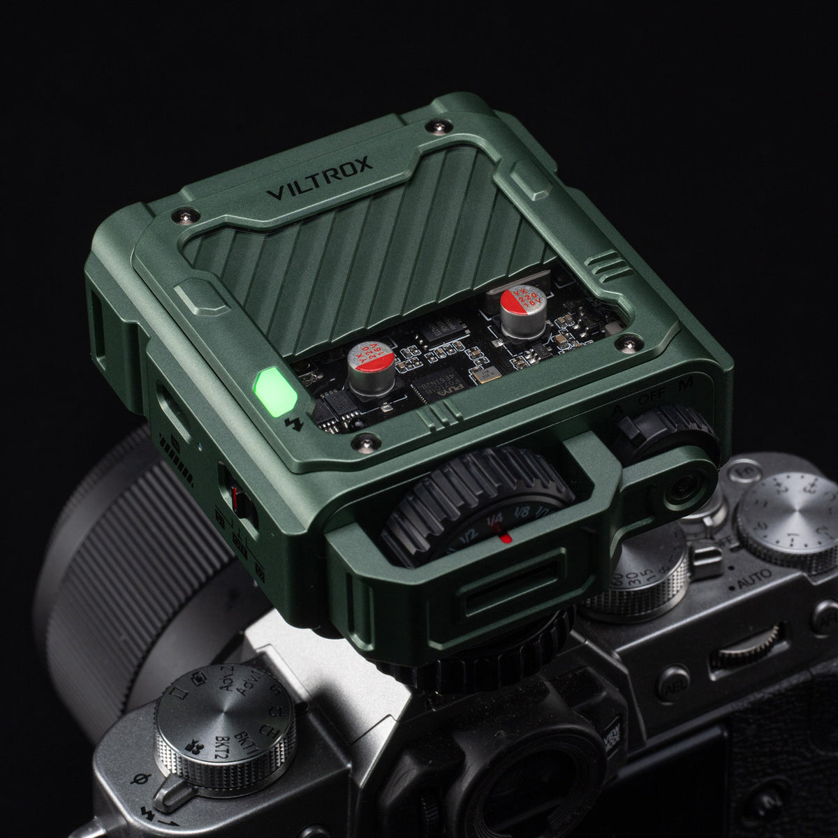 Viltrox Spark Z3-N Kompaktes Blitzlicht – Leitzahl 26, Akku 1800 mAh, TTL – für Nikon – Grün