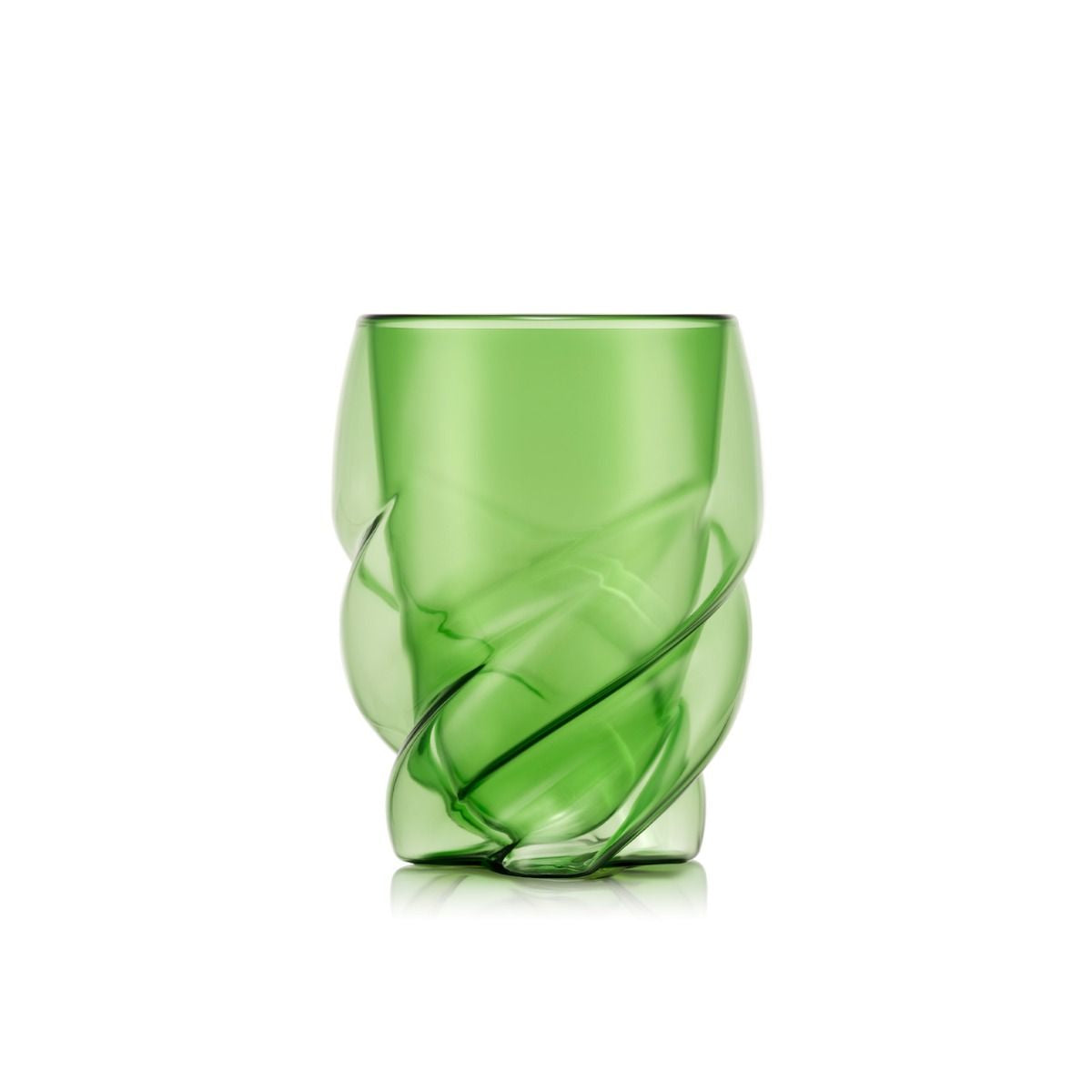 Bodum Pavina Trinkglas – 0,27 l, Borosilikatglas, grün, spülmaschinen- und mikrowellengeeignet, 2 Stück