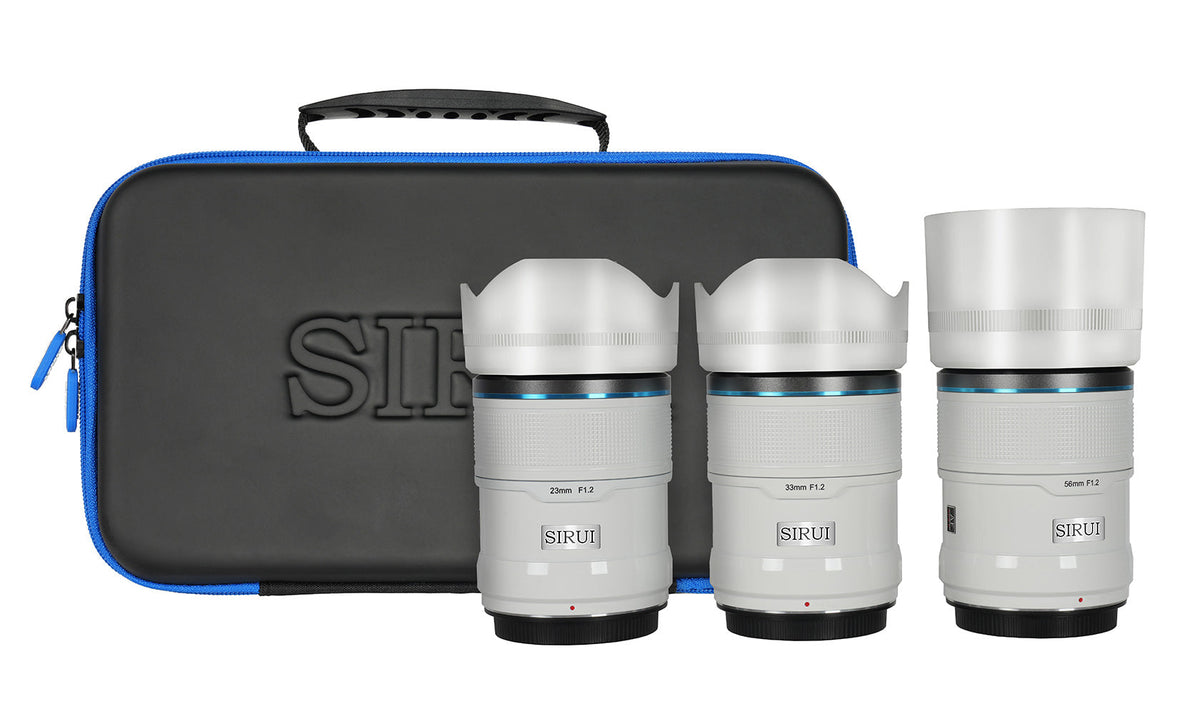 Sirui Sniper Objektivset – 23/33/56 mm f/1.2 – für Fujifilm X-Mount (APS-C) – Weiss