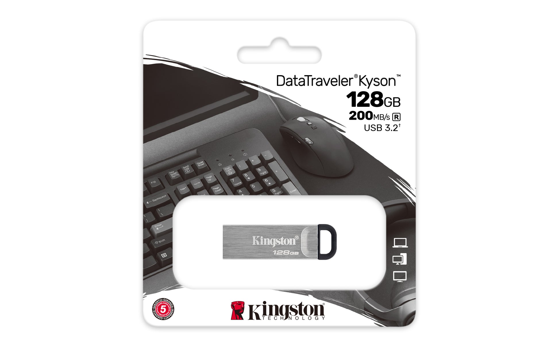 Kingston Technology Kingston DataTraveler Kyson USB-Stick – 128 GB, USB 3.2