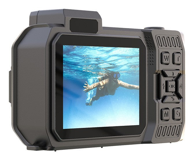 AgfaPhoto Realishot Wp9500 Action – Unterwasserkamera, wasserdicht bis 3 m, 24 MP, 5K, Orange