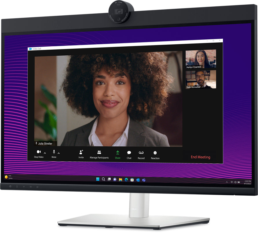 DELL Pro 27 Plus Videokonferenz-Monitor, 27", Webcam, USB-C, KVM, Daisy Chain, VESA 100 × 100, Silber