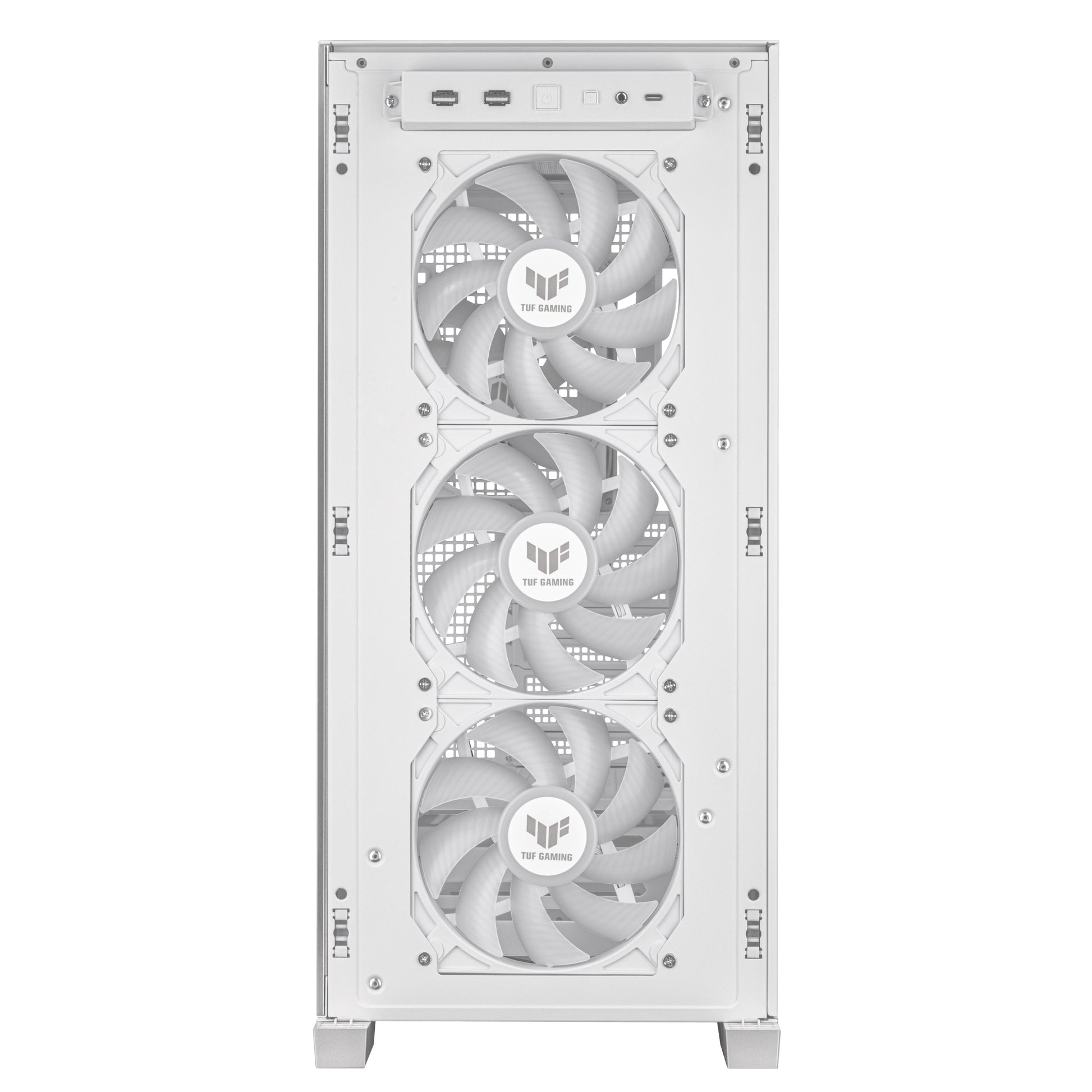 ASUS TUF Gaming GT302 ARGB – PC-Gehäuse – Weiss, EATX/ATX/mATX/Mini-ITX, 3×140 mm Front, Seitenfenster