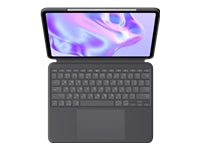 Logitech Combo Touch – Tastatur, CH-Layout (DE-CH), mit Touchpad, Graphit – für iPad Pro 11" (M4)