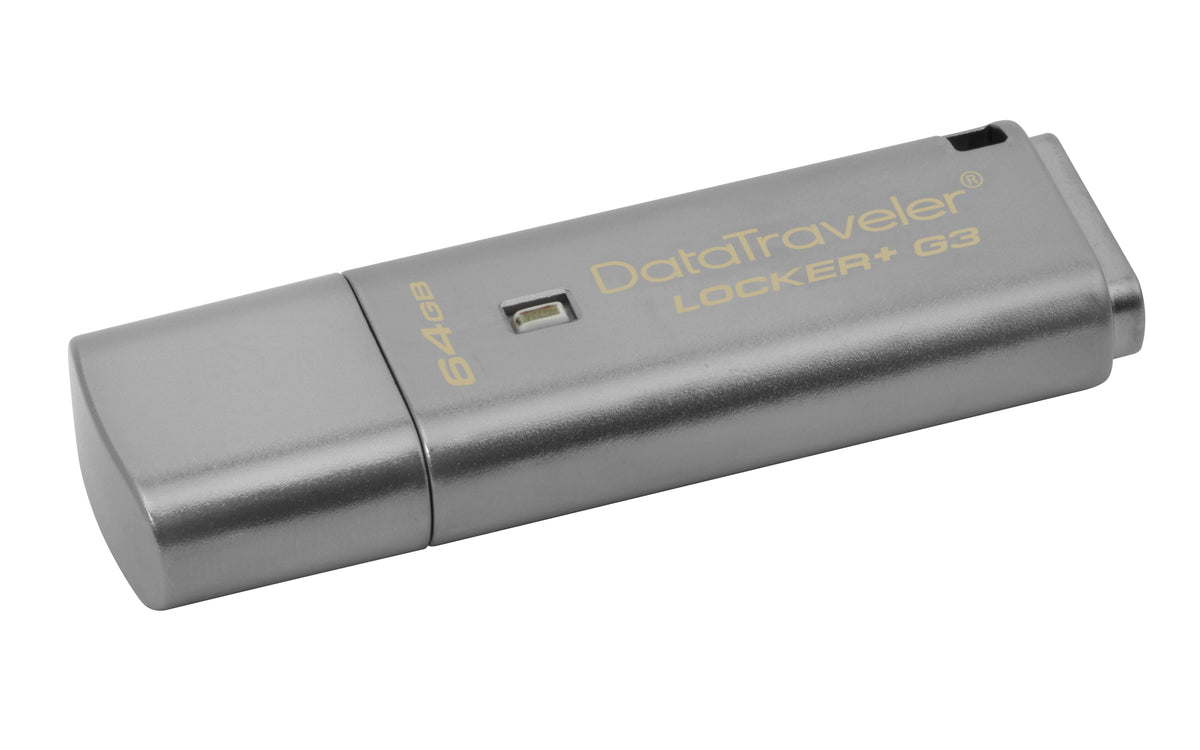 Kingston Technology Kingston DataTraveler Locker+ G3 – 64 GB USB 3.2 Gen 1, 135 MB/s lesen, 40 MB/s schreiben