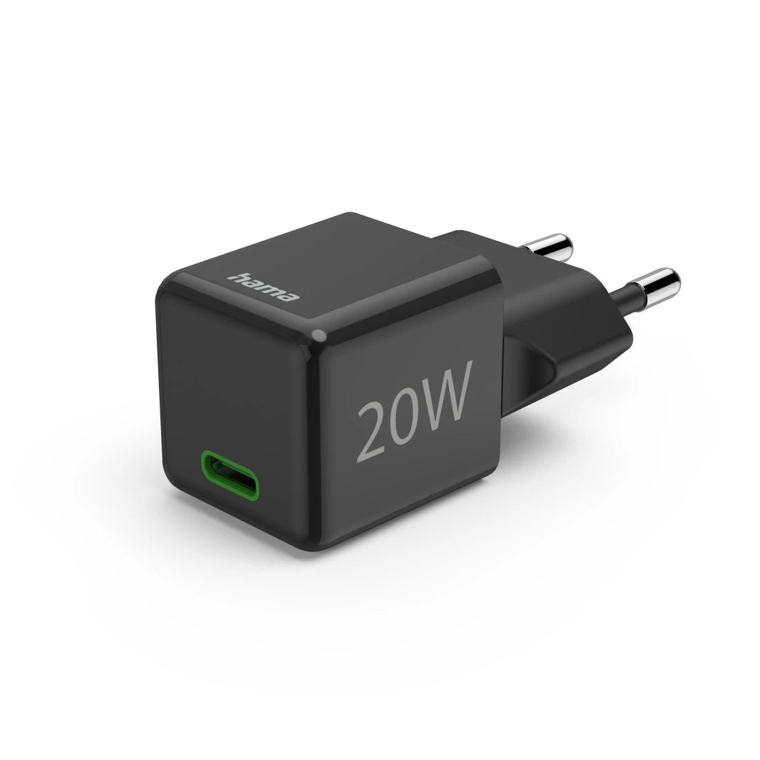 Hama 00201984 USB-Ladegerät 20 W – USB-C×1 – PD 3.0, QC 3.0 – Schwarz