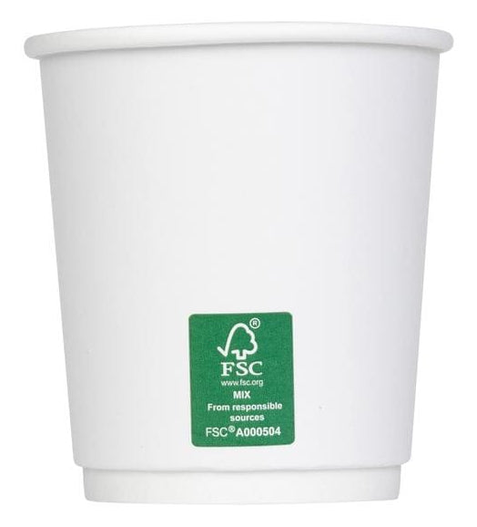 Furber. Furber Papierbecher (PE-beschichtet) – 2 dl, weiss – FSC – 50 Stk.